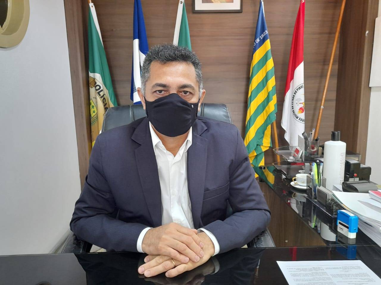 Secretário de Estado da Segurança Pública, coronel-PM Rubens da Silva Pereira